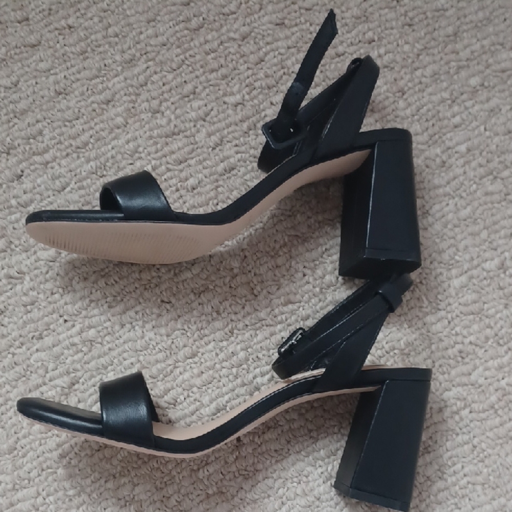 Antonio Melani Black Strappy Heels - Picture 4 of 5